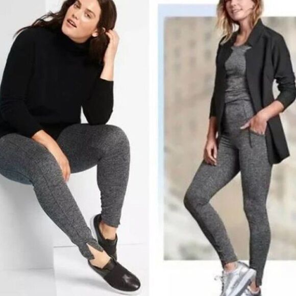 ATHLETA Herringbone Mercer Tight Black Size Small - Picture 1 of 8